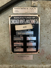 Load image into Gallery viewer, Chicago Rivet & Machine Co. - Pedal Operated Auto Feed Rivet Machine