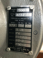 Load image into Gallery viewer, National Rivet & MFG. Co. – Pedal Operated Auto Feed Rivet Machine