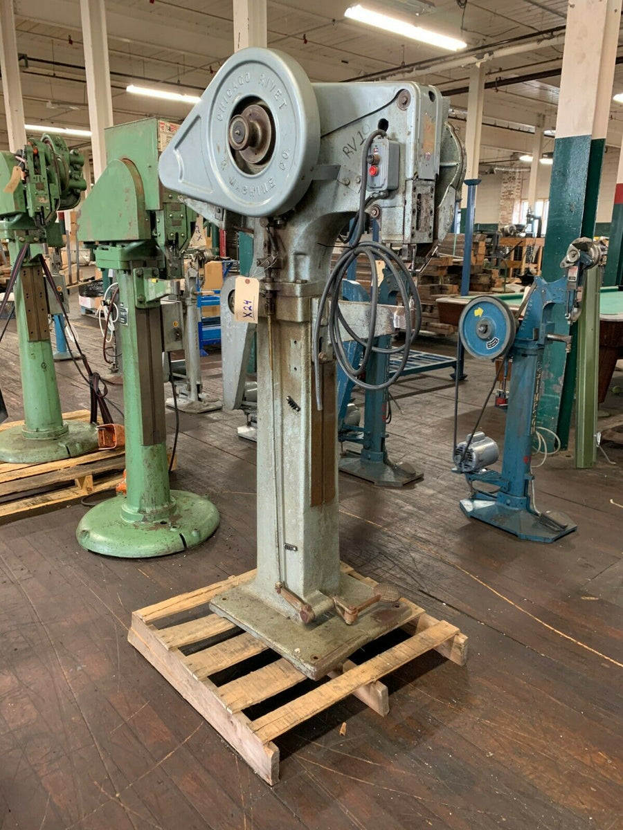 Chicago Rivet & Machine Co. - Pedal Operated Auto Feed Rivet Machine ...
